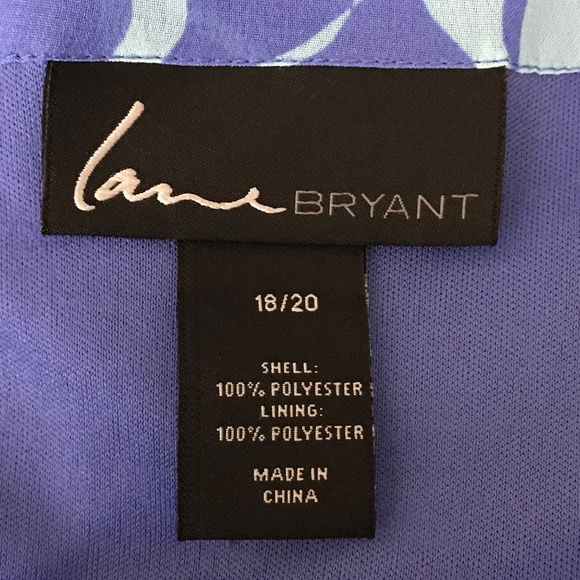 LANE BRYANT Floral Maxi Dress Ruffled Blue Sundress Women’s Plus Size 18/20 1X - Picture 8 of 16